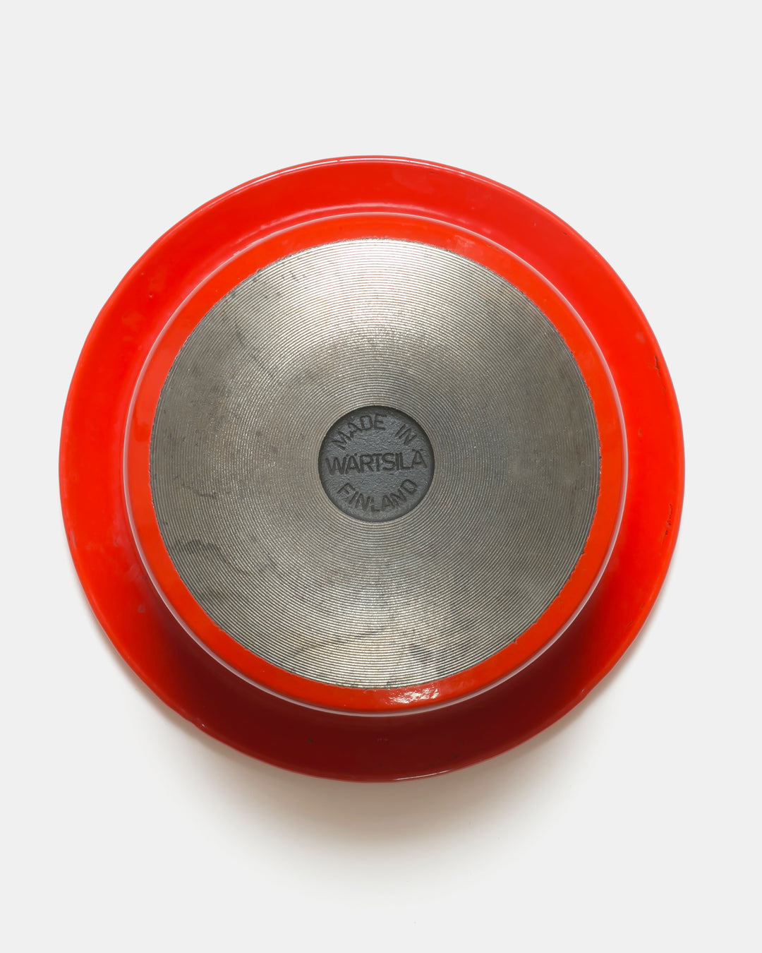 "FLYNG SAUSER" CAST IRON POT(RED)