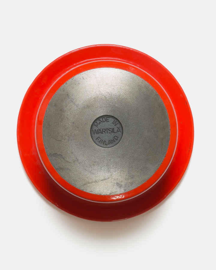 "FLYNG SAUSER" CAST IRON POT(RED)