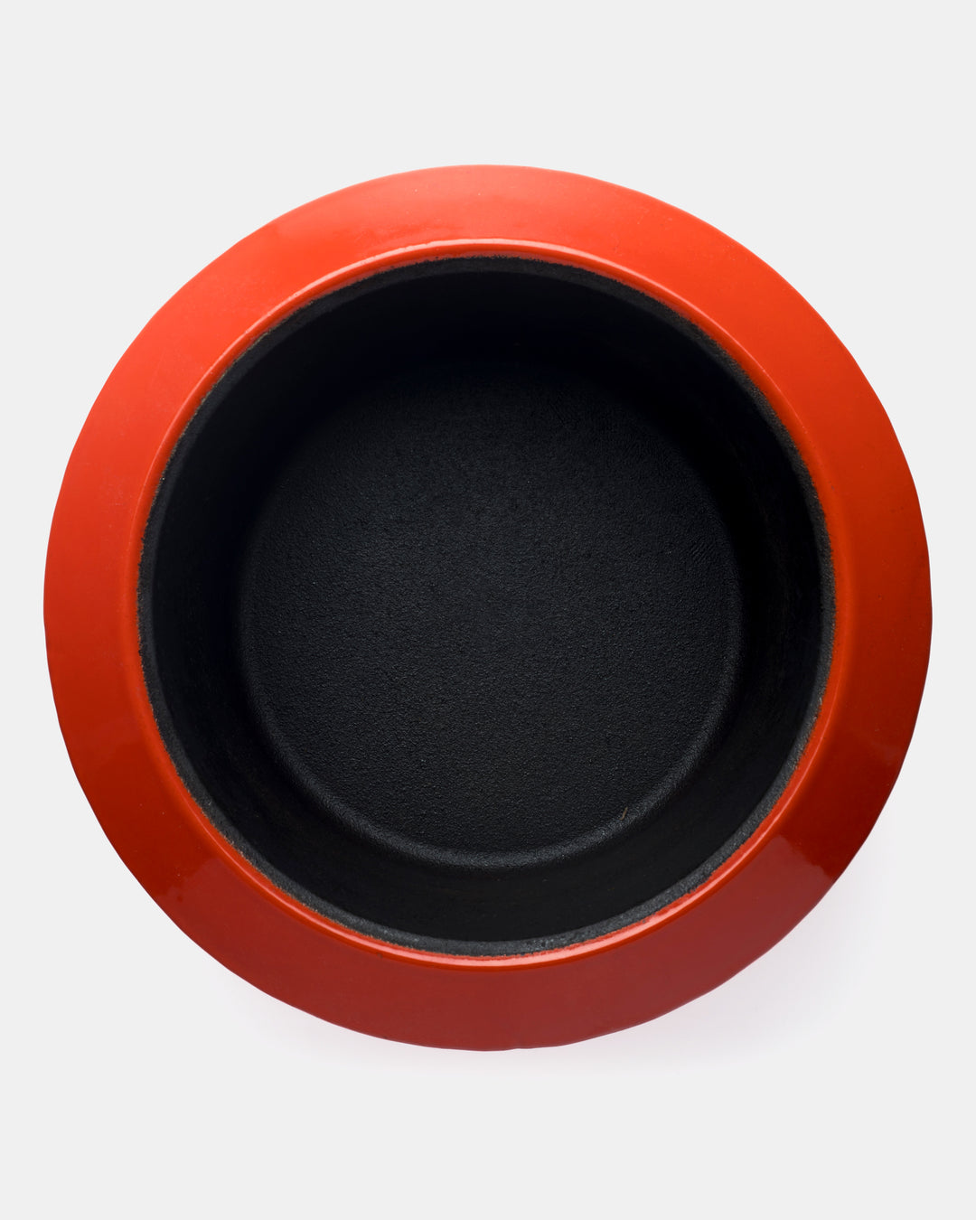"FLYING SAUCER" CAST IRON POT(RED)