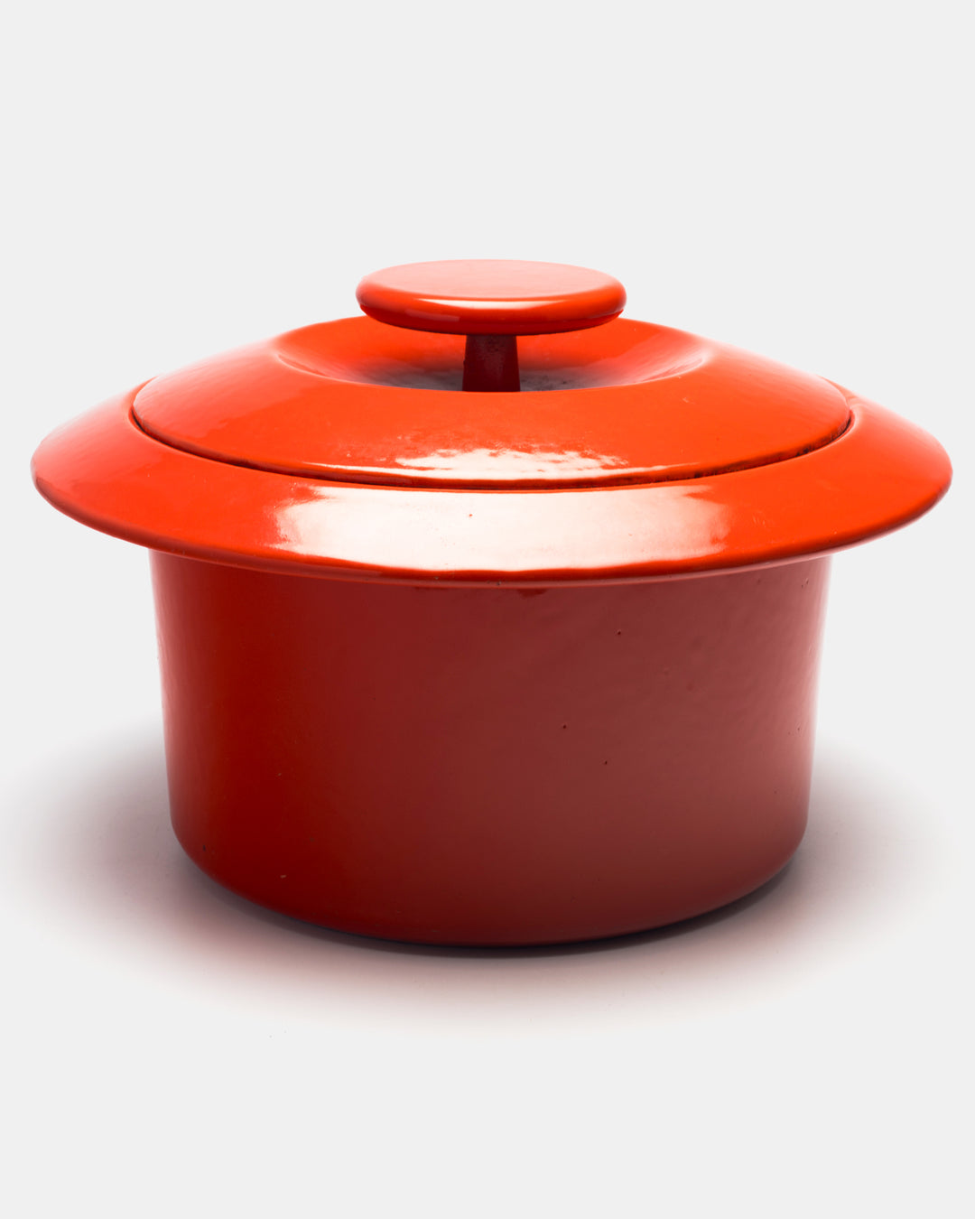 "FLYING SAUCER" CAST IRON POT(RED)