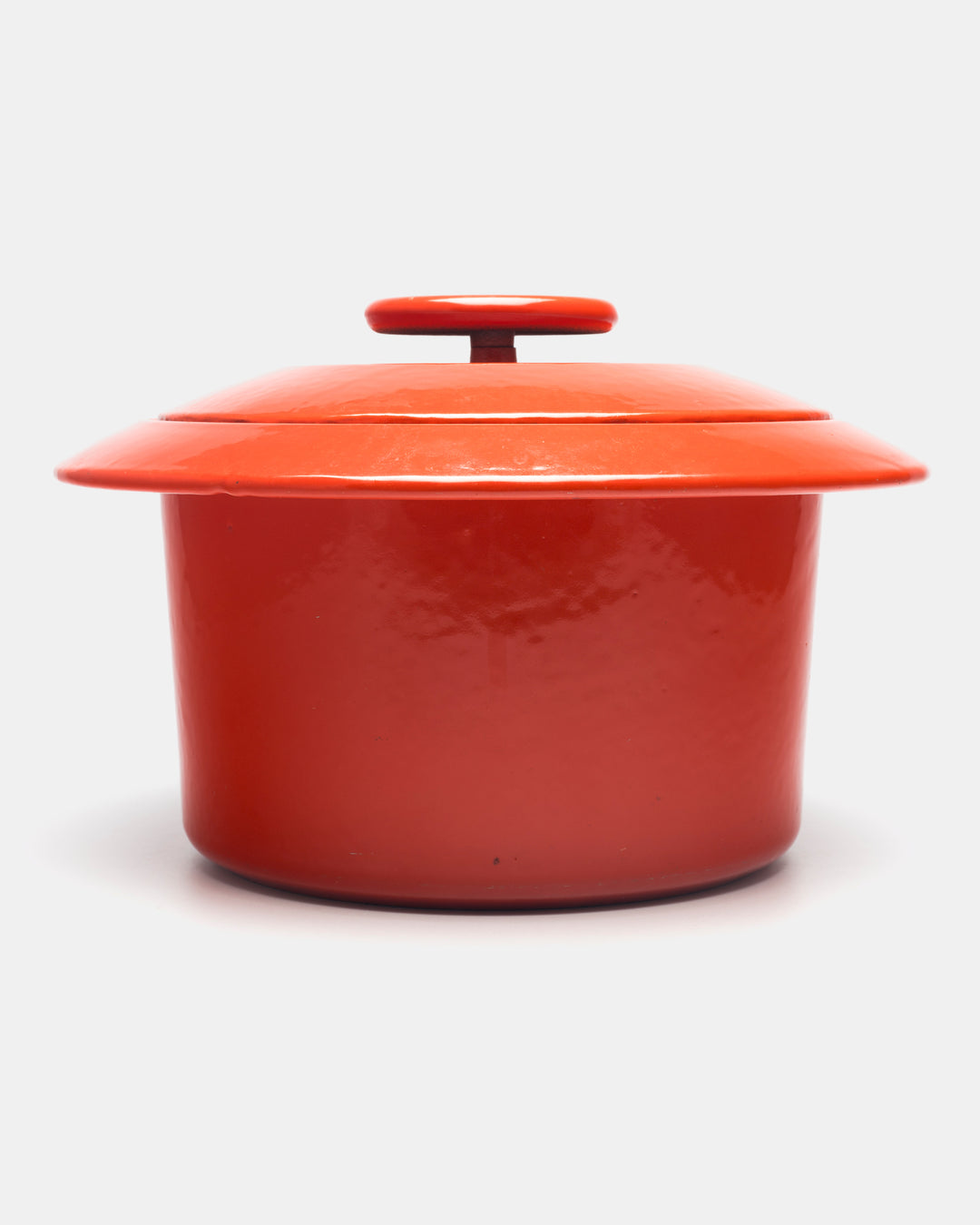 "FLYING SAUCER" CAST IRON POT(RED)
