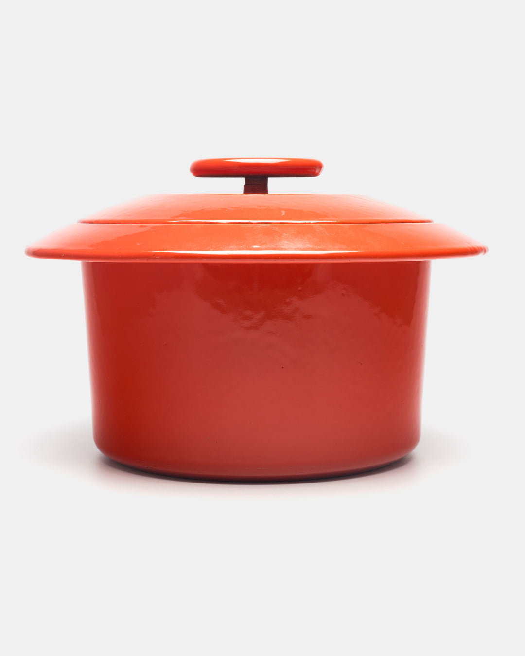 "FLYING SAUCER" CAST IRON POT(RED)