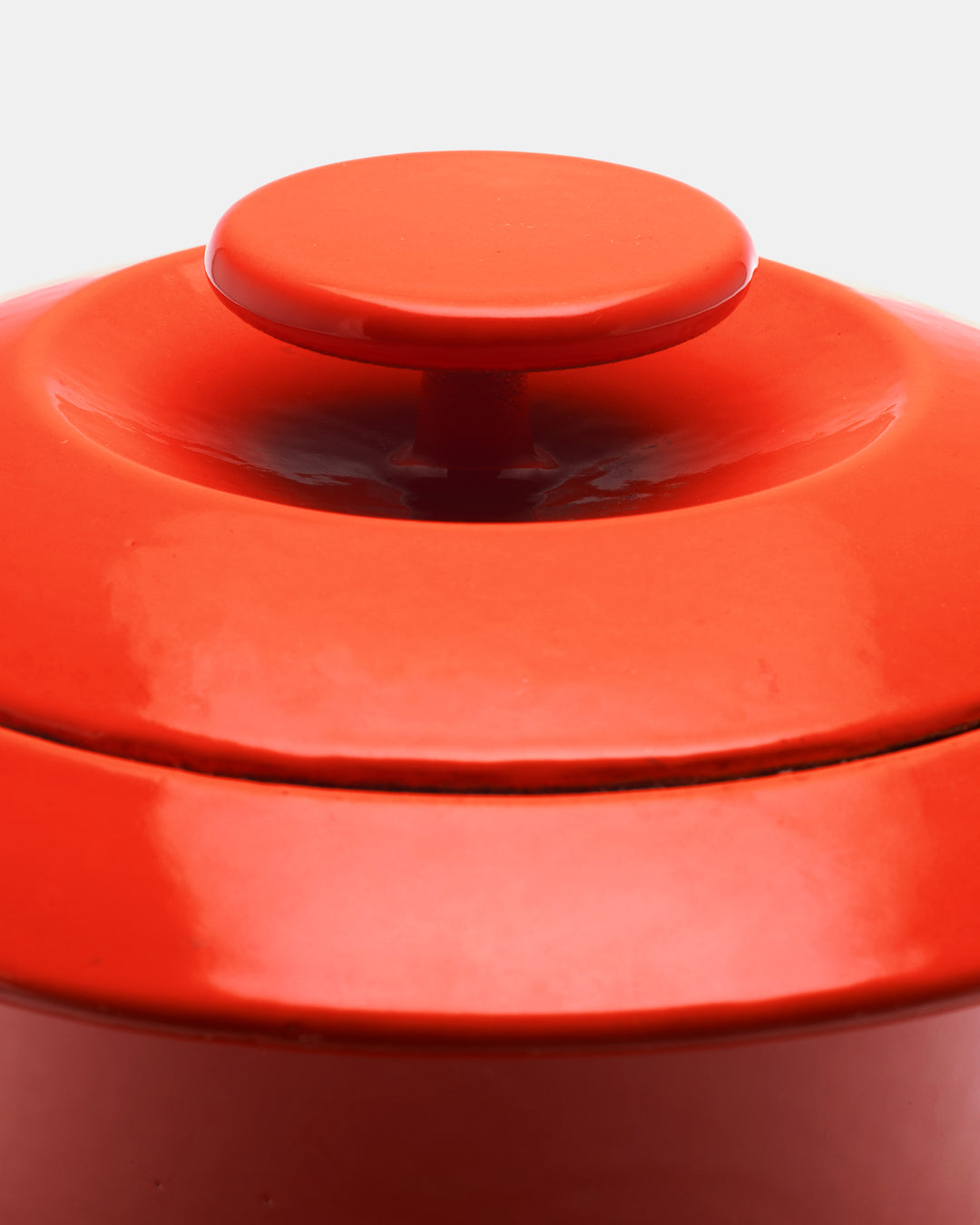 "FLYING SAUCER" CAST IRON POT(RED)