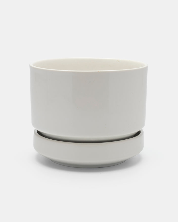 FLOWER POT(GLOSS WHITE) M SN2