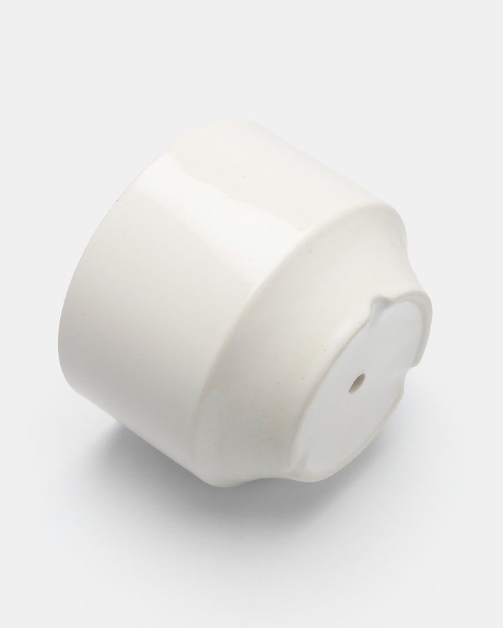 FLOWER POT(GLOSS WHITE) M SN2