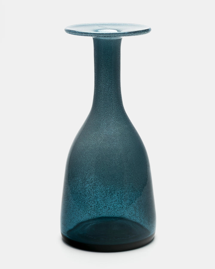 VASE(BLUE GREY CARBORUNDUM) H516