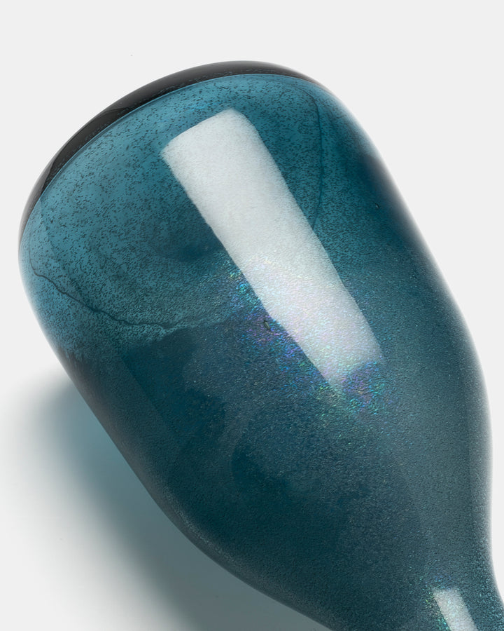 VASE(BLUE GREY CARBORUNDUM) H516