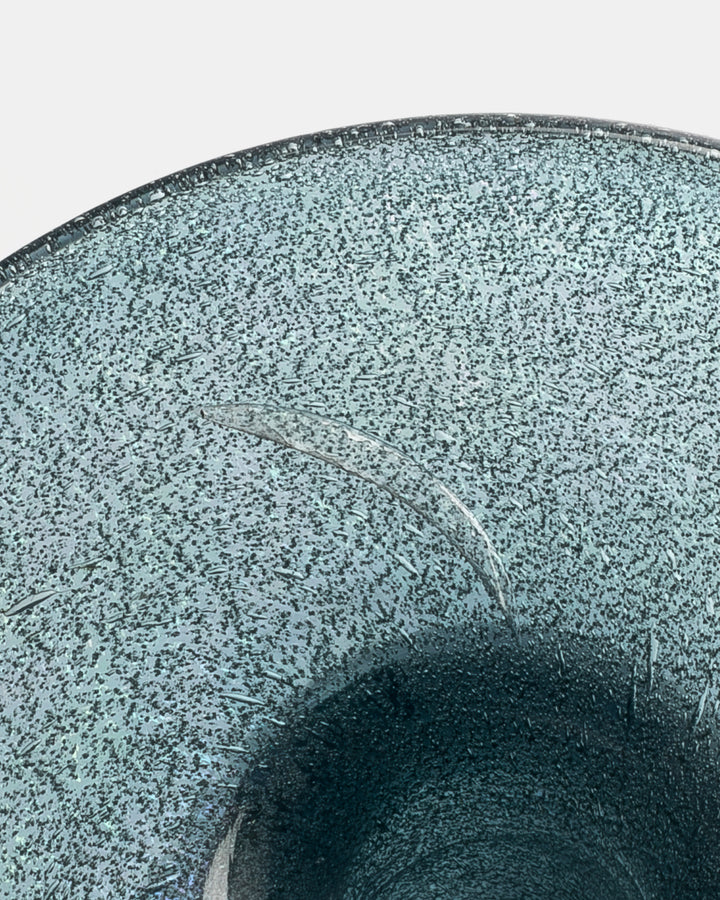 VASE(BLUE GREY CARBORUNDUM) H516