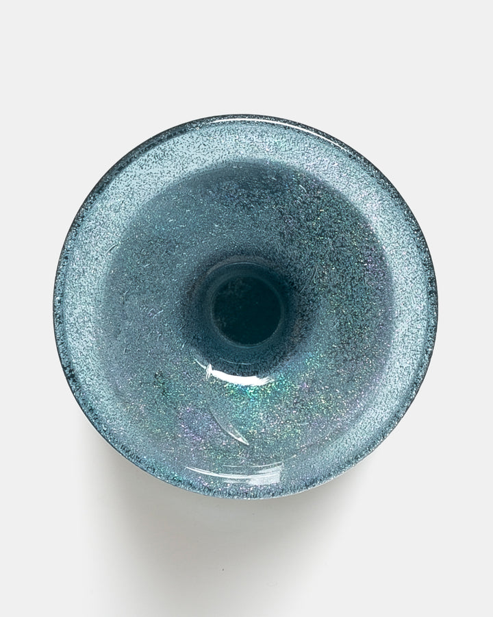 VASE(BLUE GREY CARBORUNDUM) H516
