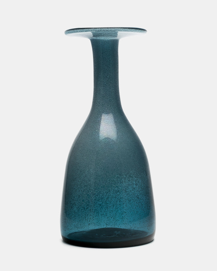VASE(BLUE GREY CARBORUNDUM) H516