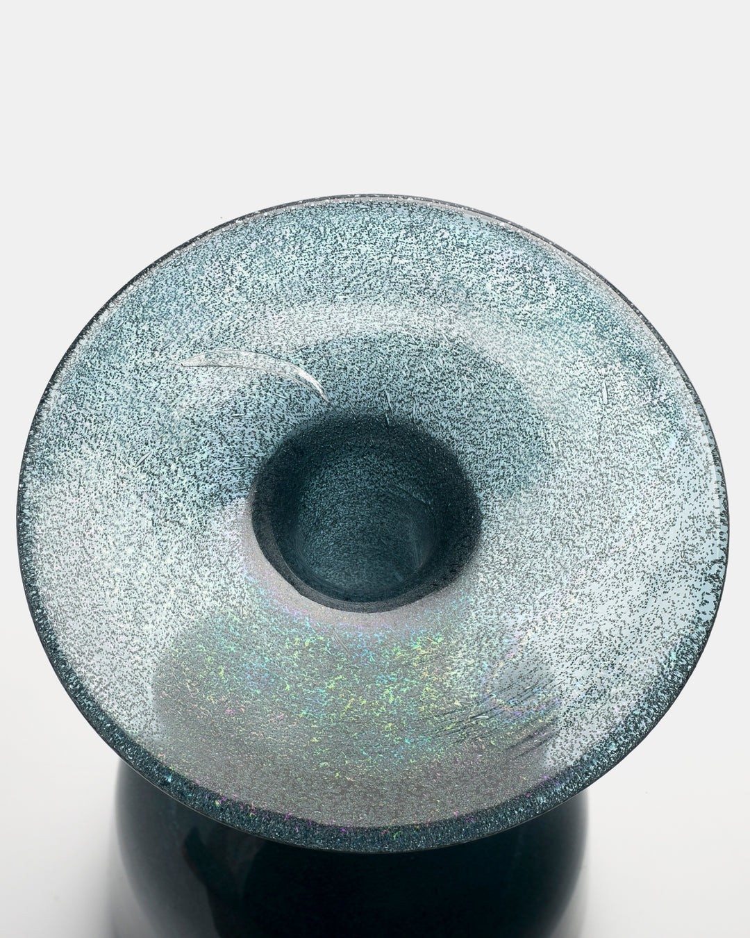 VASE(BLUE GREY CARBORUNDUM) H516