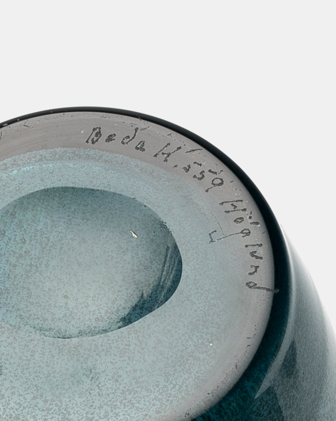 VASE(BLUE GREY CARBORUNDUM) H559