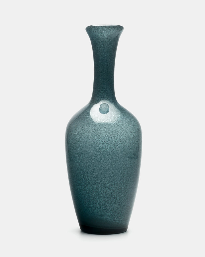 VASE(BLUE GREY CARBORUNDUM) H559