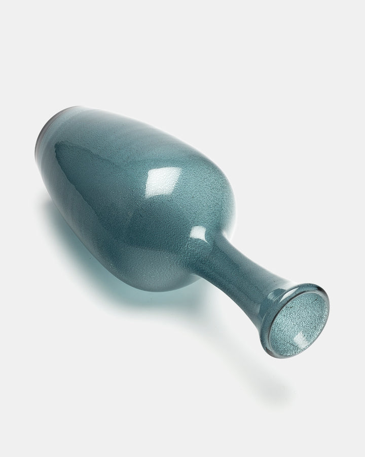 VASE(BLUE GREY CARBORUNDUM) H559