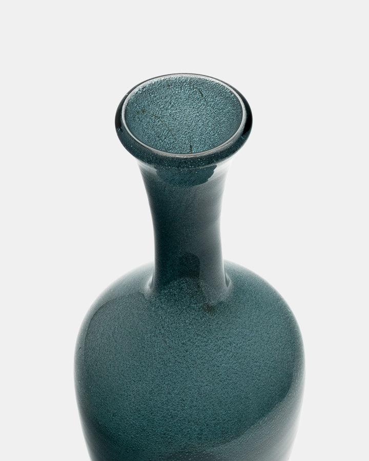 VASE(BLUE GREY CARBORUNDUM) H559