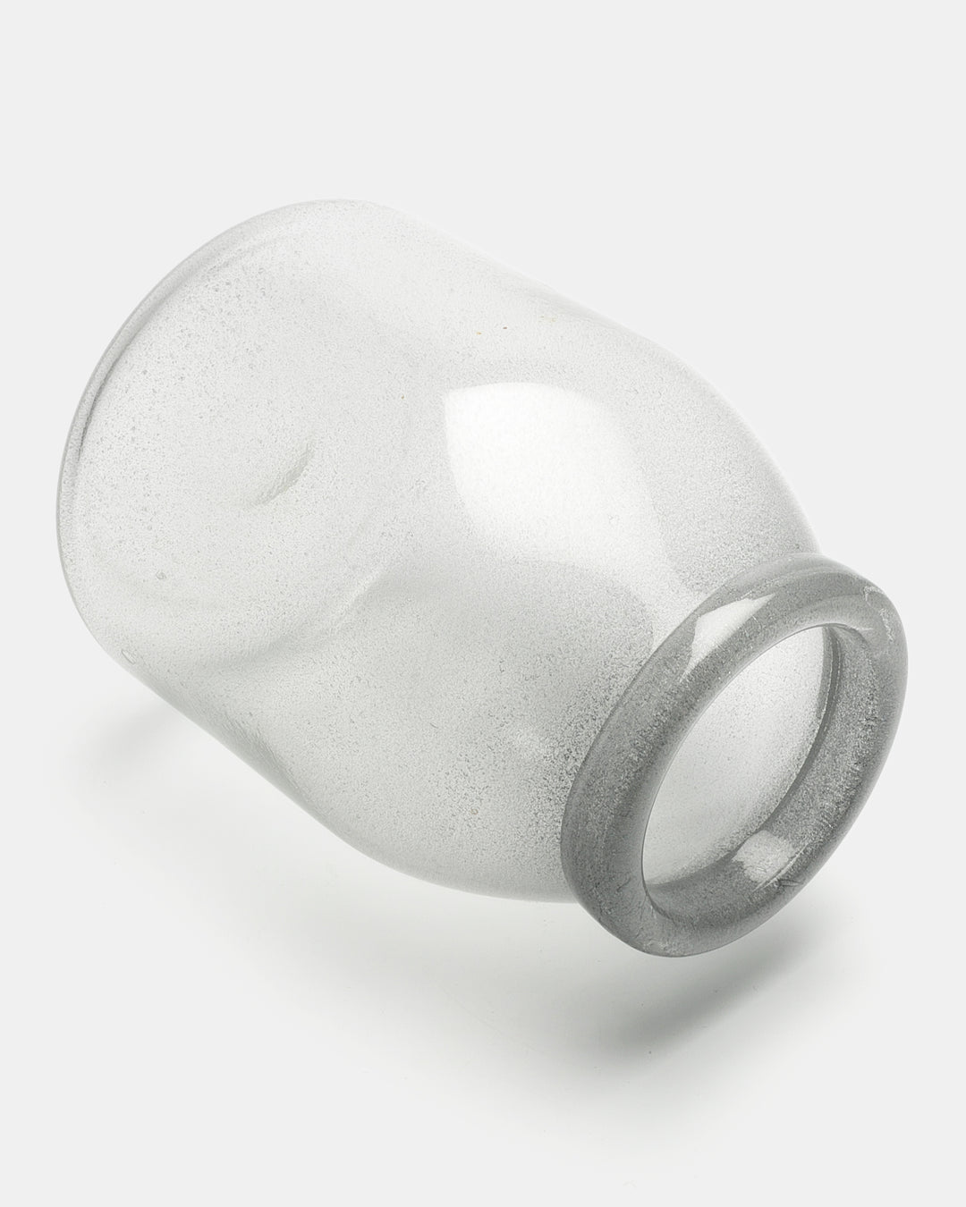 VASE(CLEAR CARBORUNDUM) H587