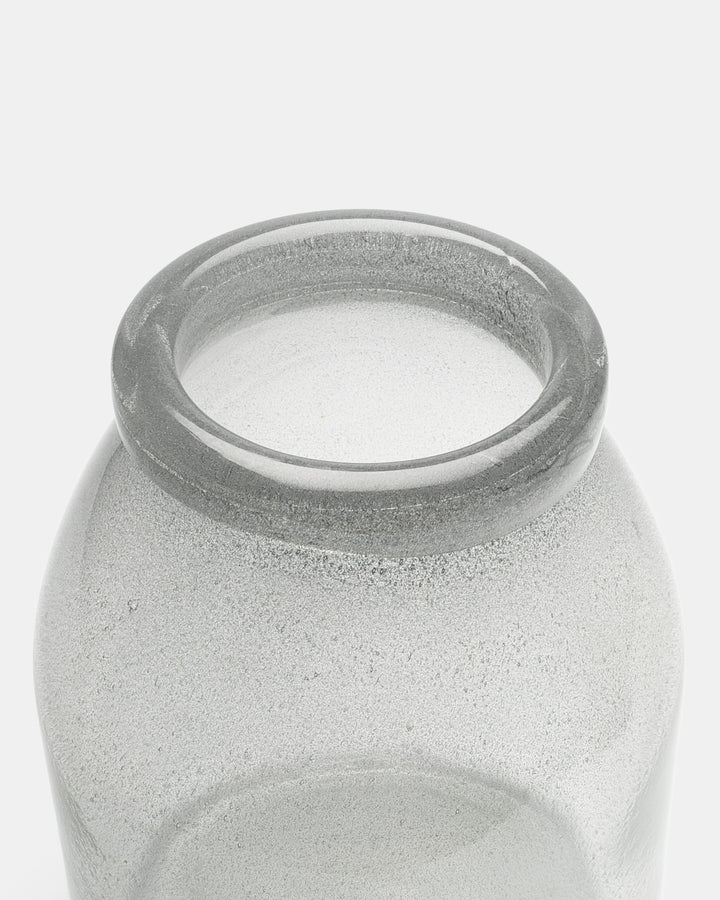 VASE(CLEAR CARBORUNDUM) H587