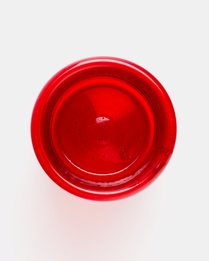 VASE(RED BUBBLED) H694