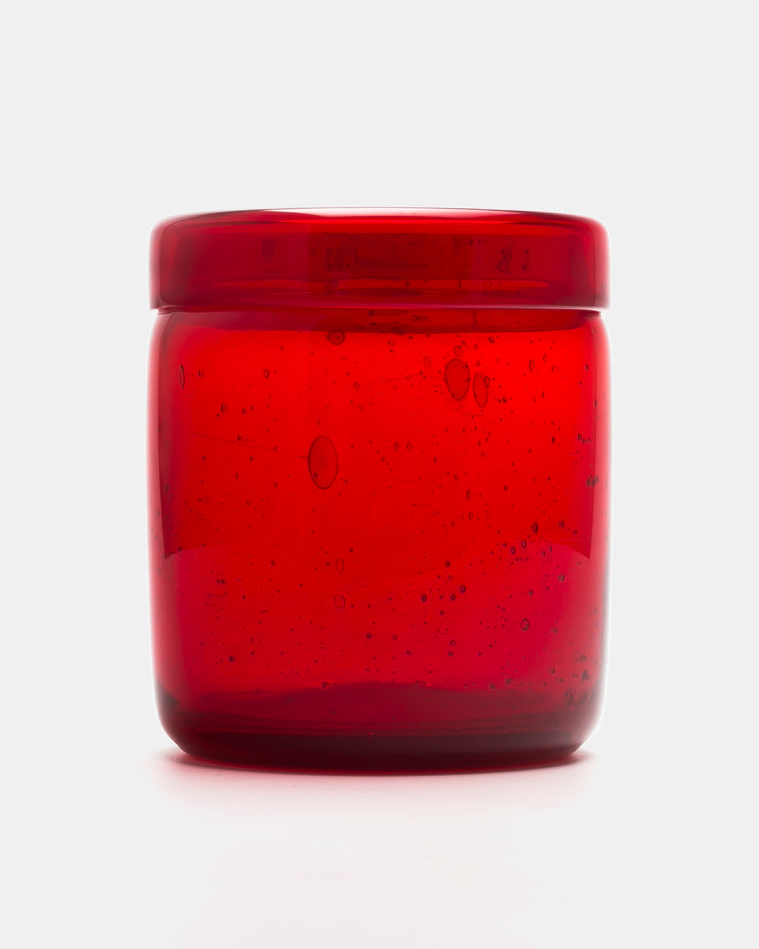 VASE(RED BUBBLED) H694