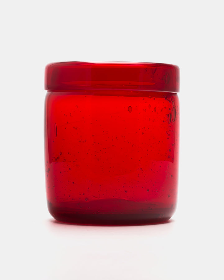 VASE(RED BUBBLED) H694