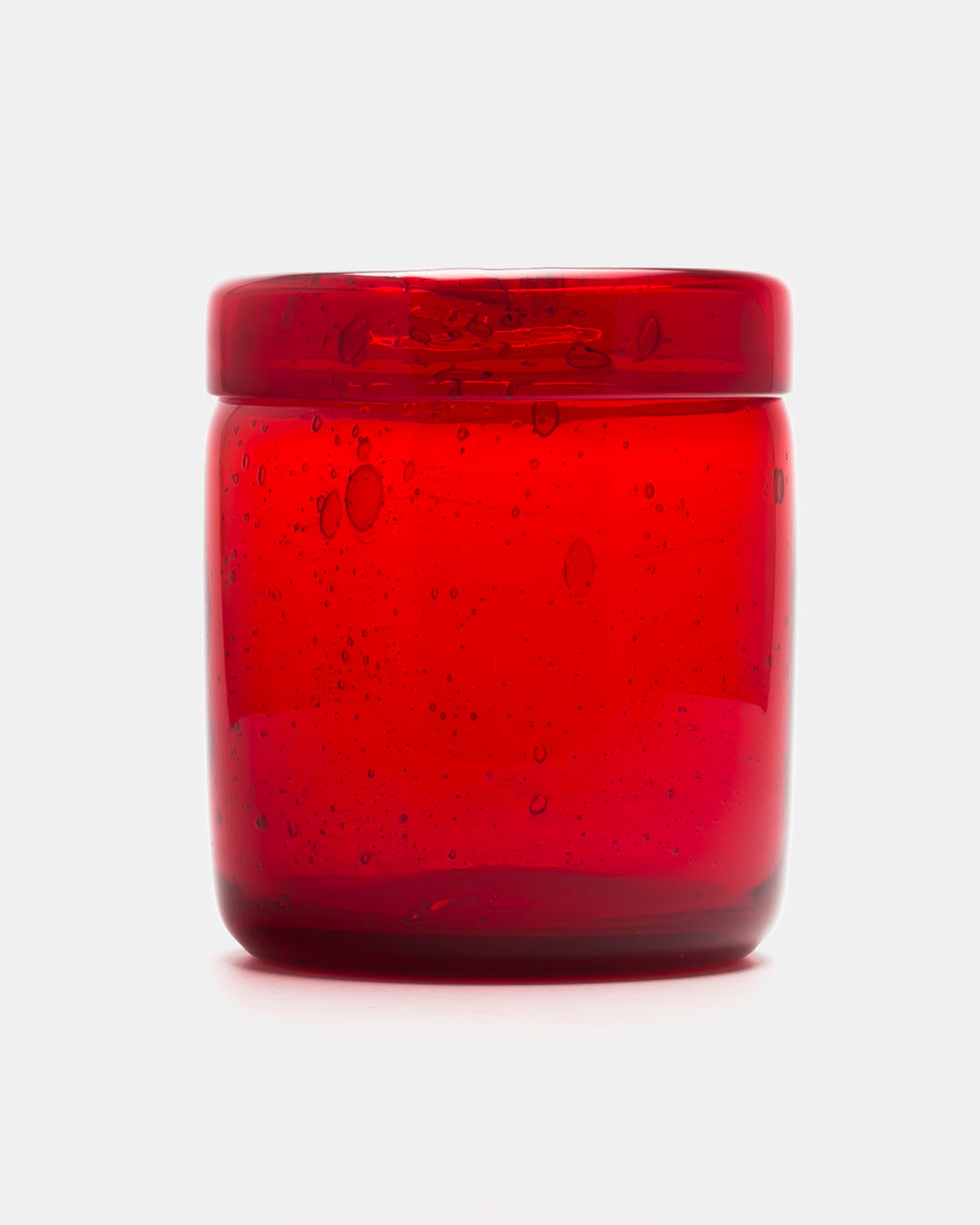 VASE(RED BUBBLED) H694
