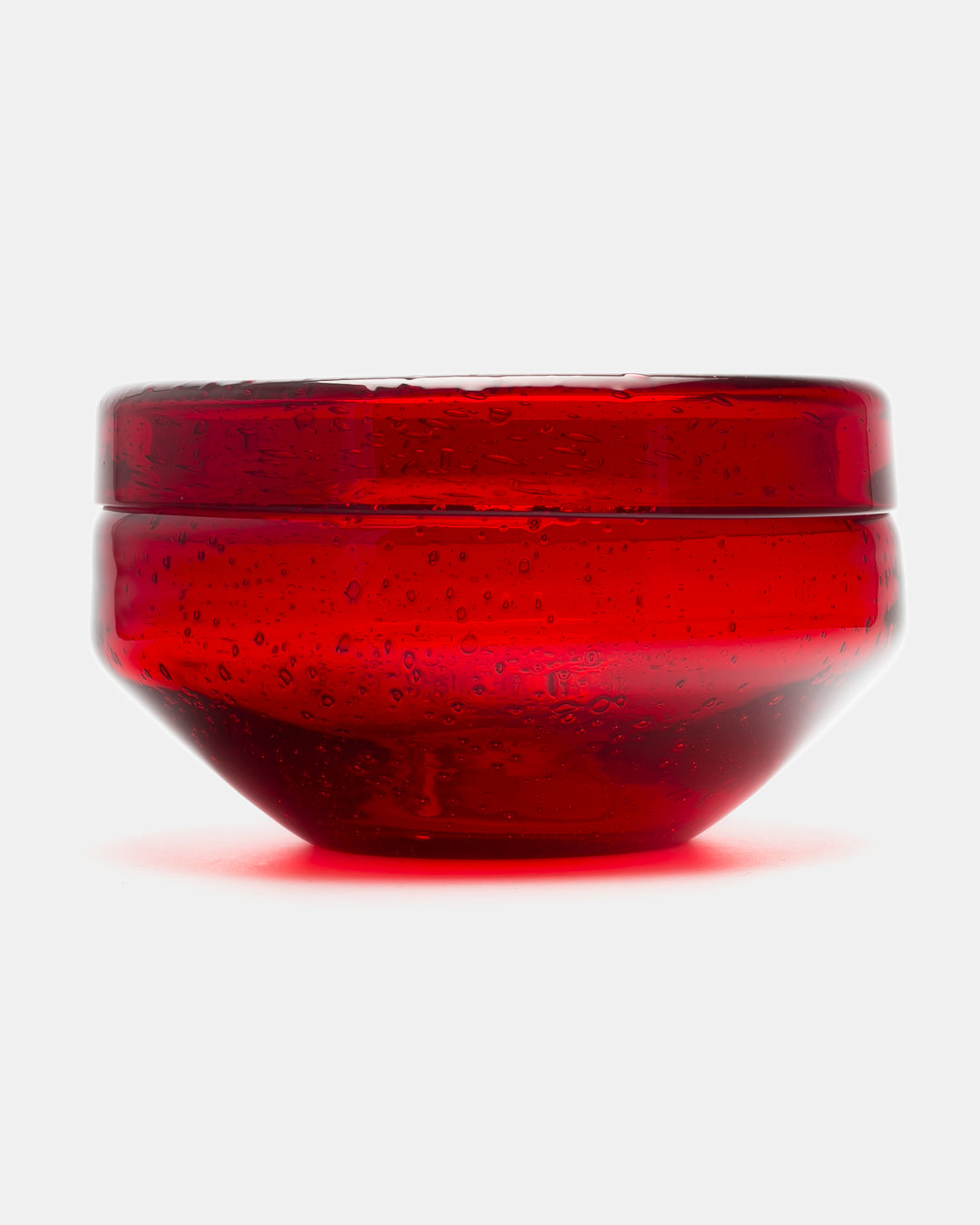 BOWL(RED BUBBLED) H680