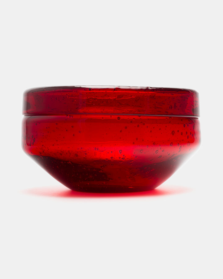 BOWL(RED BUBBLED) H680