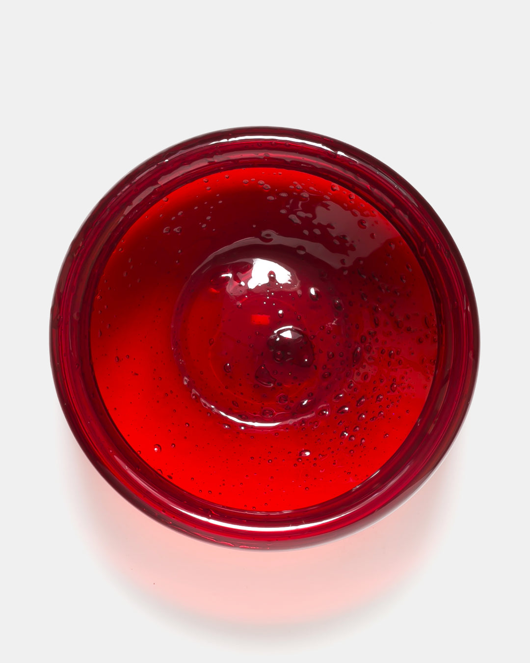 BOWL(RED BUBBLED) H680