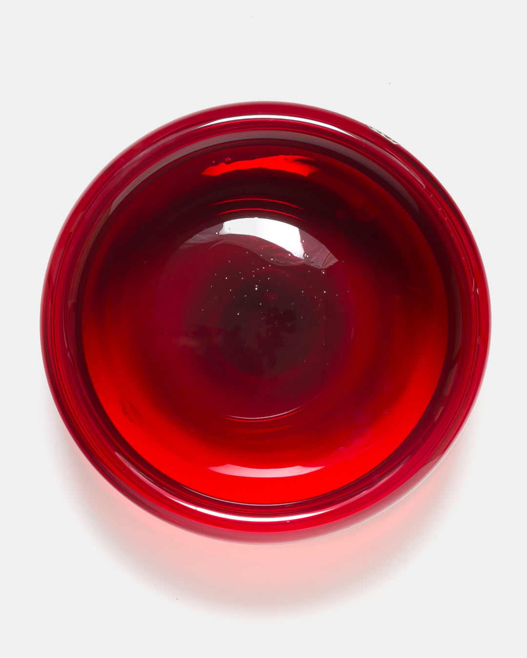 BOWL(RED BUBBLED) H1207