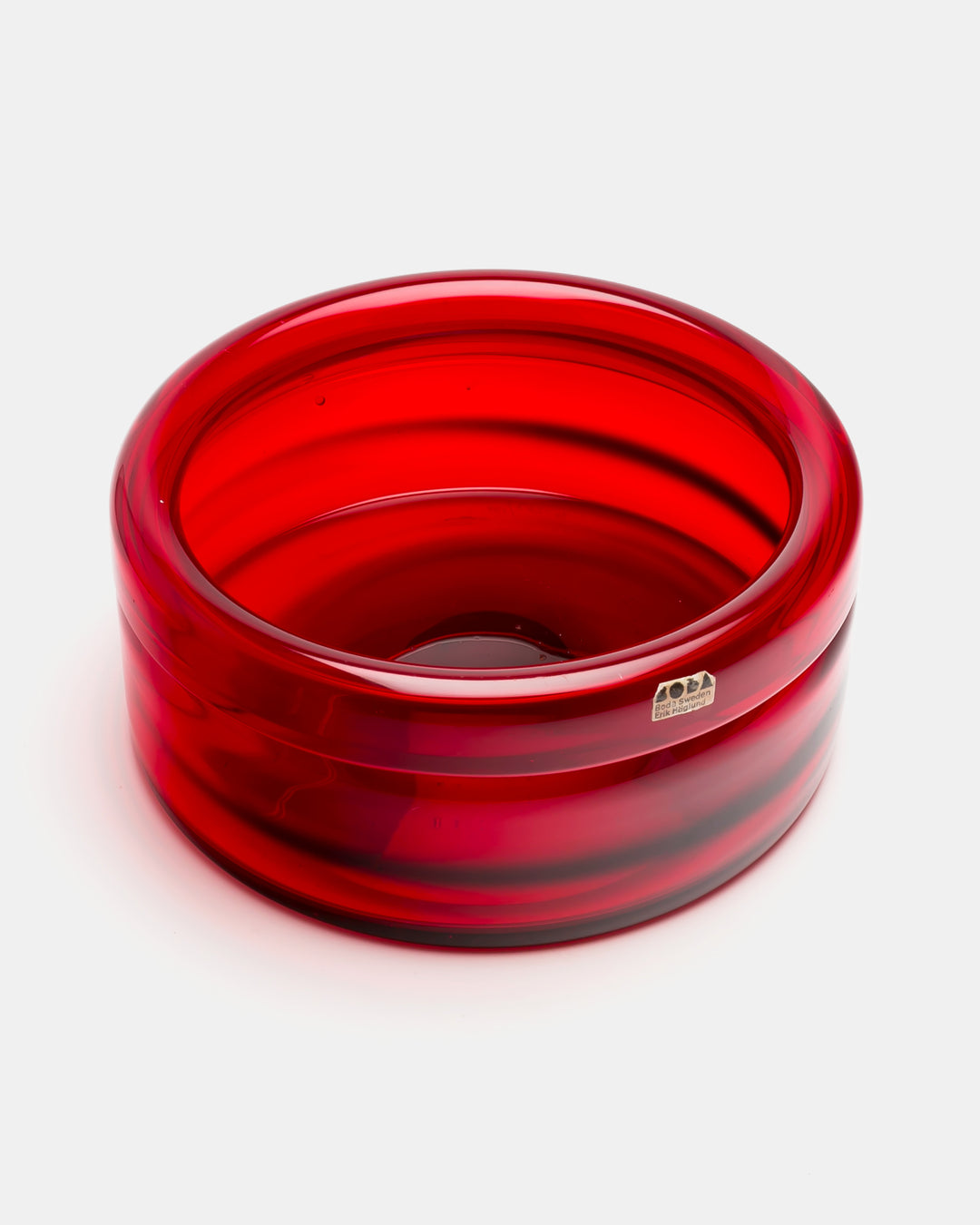 BOWL(RED BUBBLED) H1207