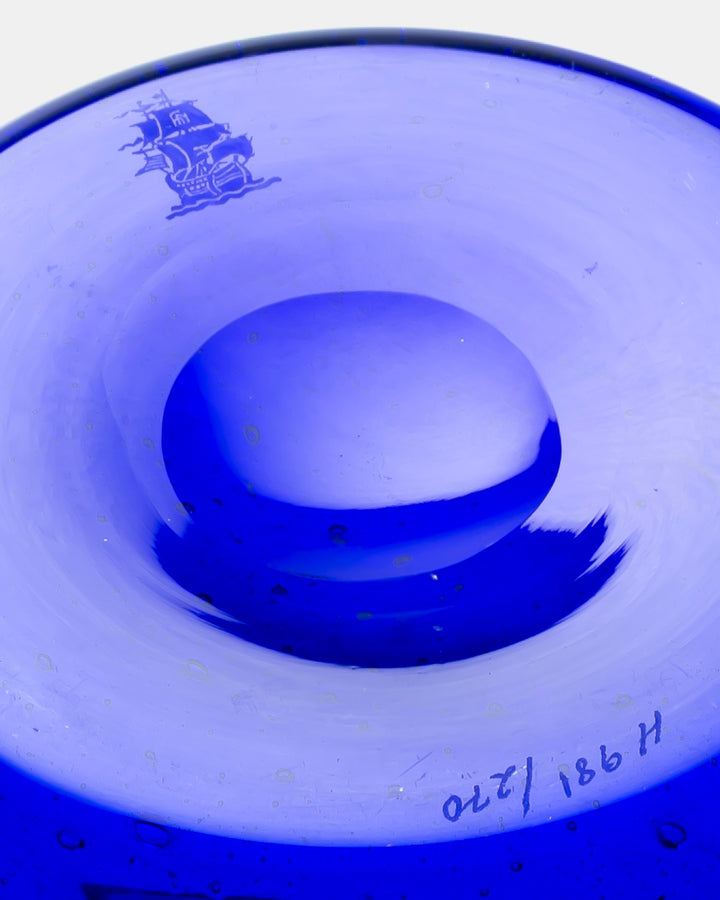 VASE(BLUE BUBBLED) H981