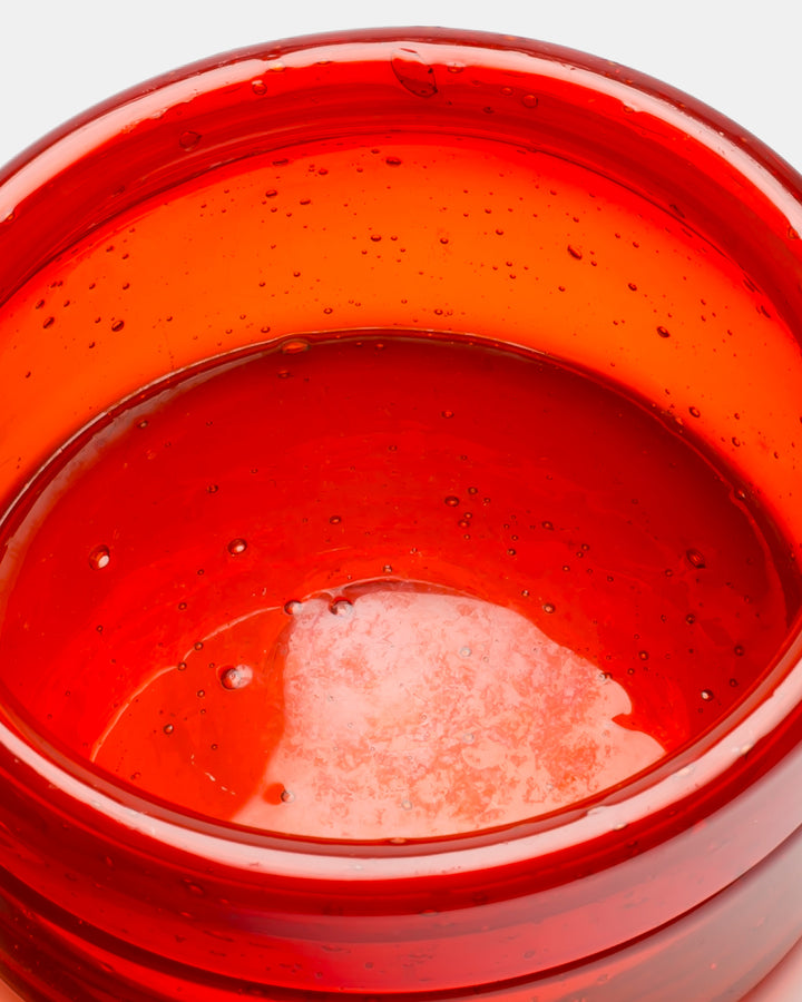 BOWL(RED BUBBLED) H1207