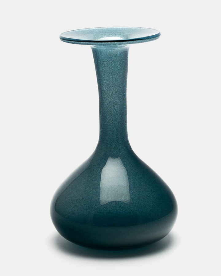 VASE(BLUE GREY CARBORUNDUM) H532