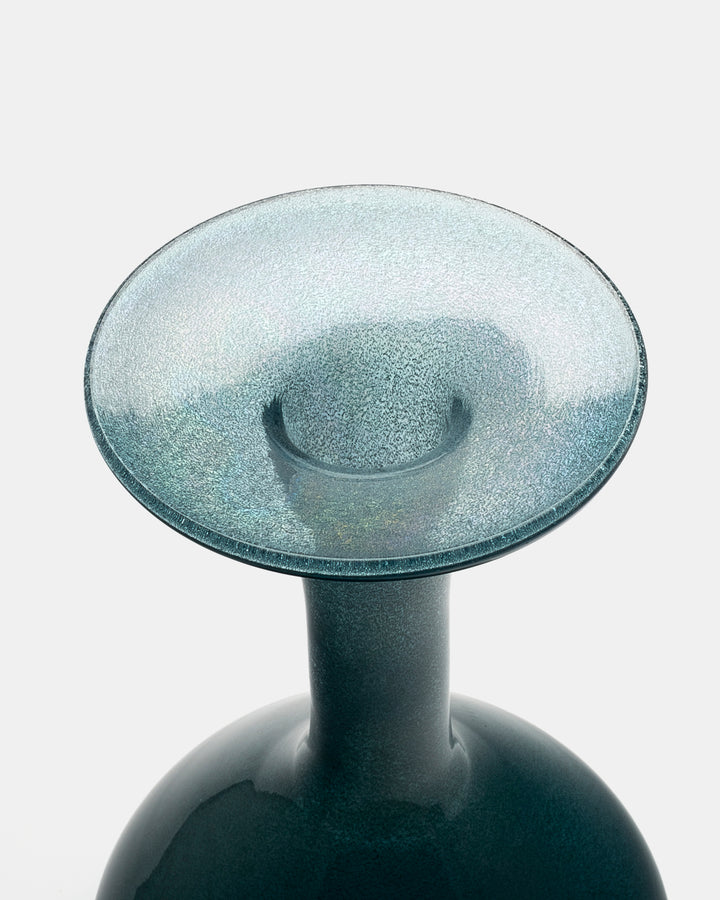 VASE(BLUE GREY CARBORUNDUM) H532