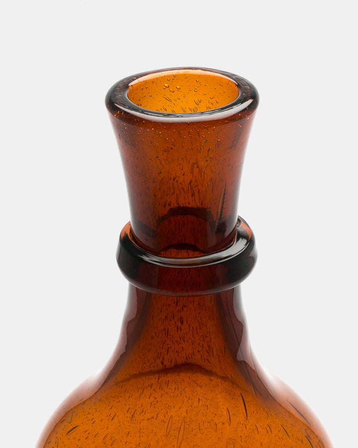 VASE(BROWN BUBBLED) H738