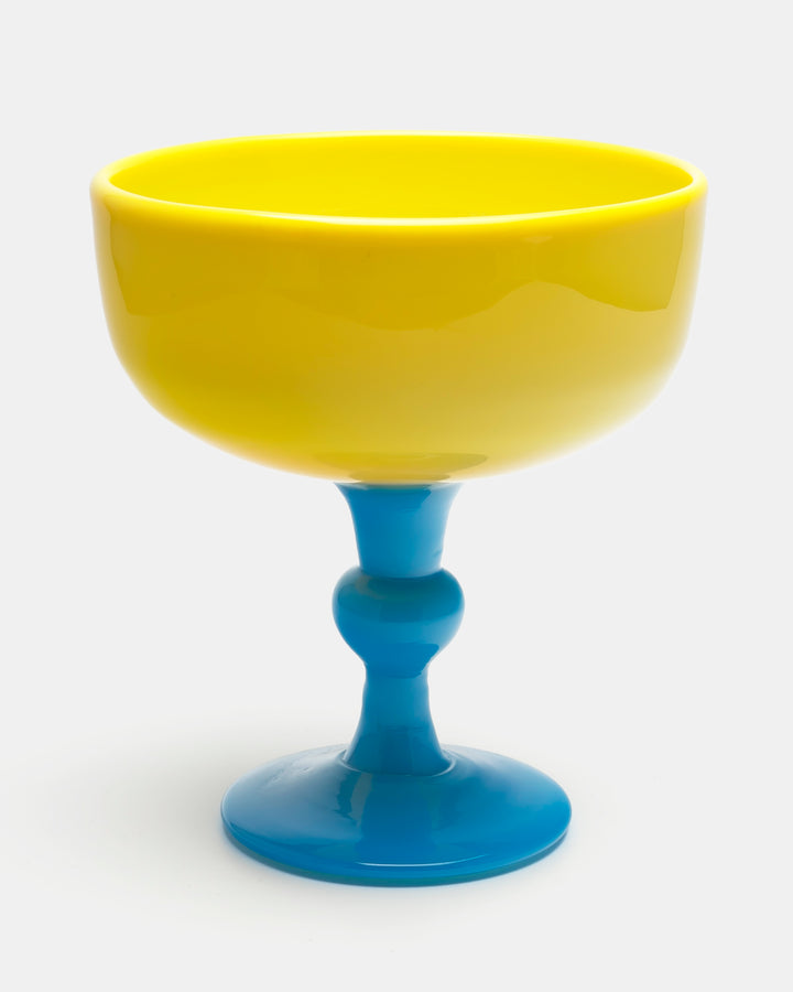 BOWL ON FOOT(YELLOW X OPAL BLUE) H1669