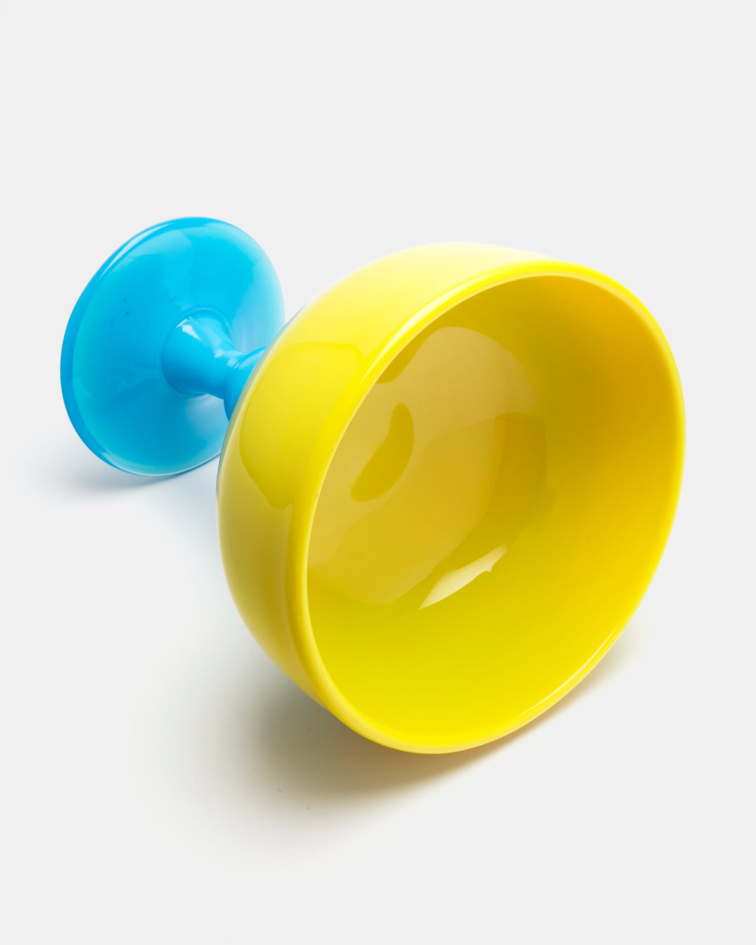 BOWL ON FOOT(YELLOW X OPAL BLUE) H1669