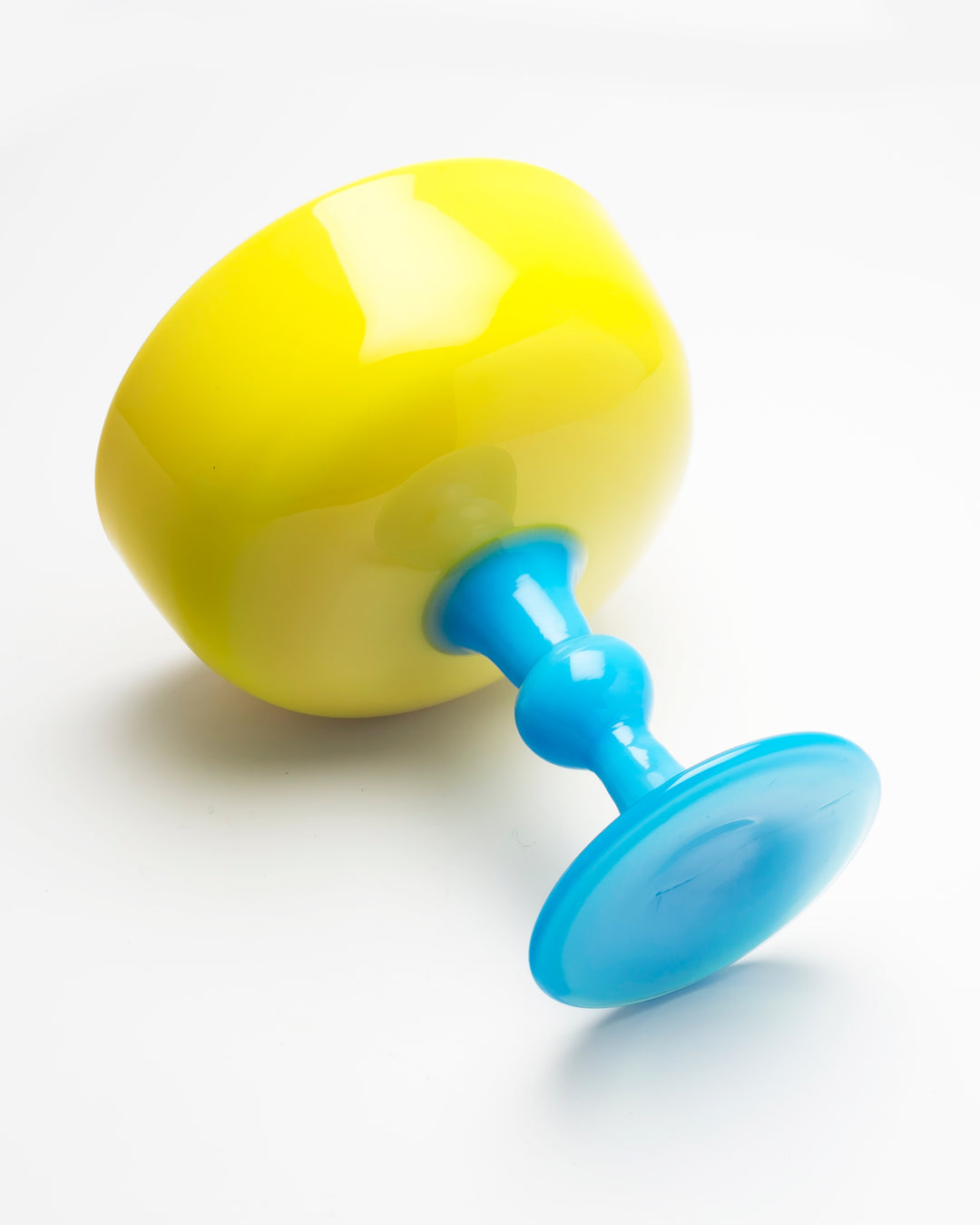 BOWL ON FOOT(YELLOW X OPAL BLUE) H1669