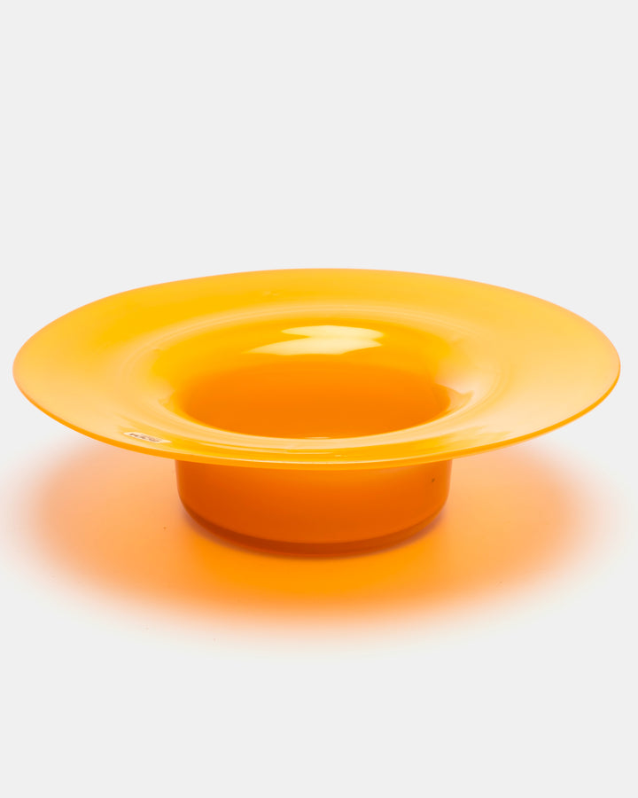 CANDLESTICK/BOWL(ORANGE) H1799