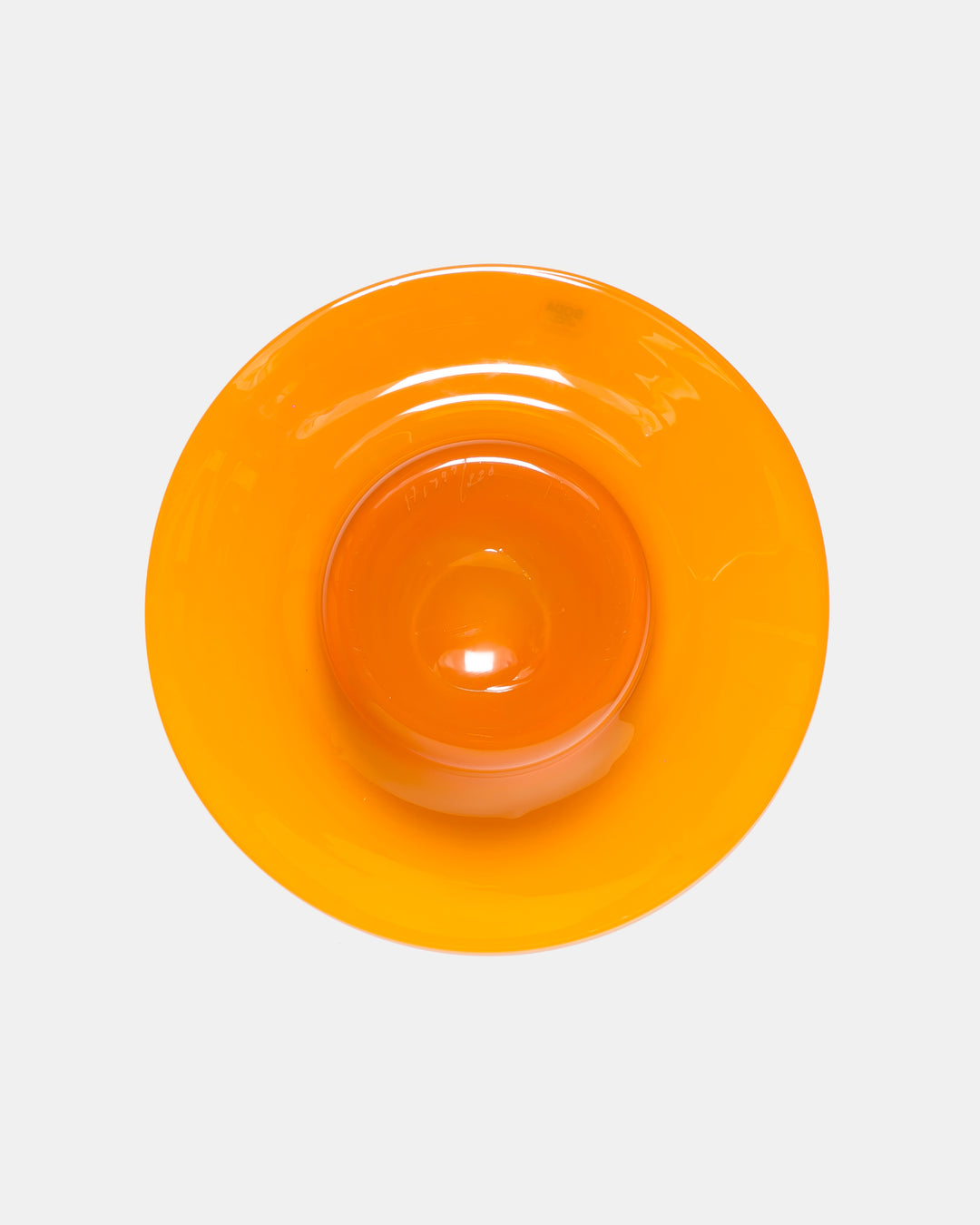 CANDLESTICK/BOWL(ORANGE) H1799