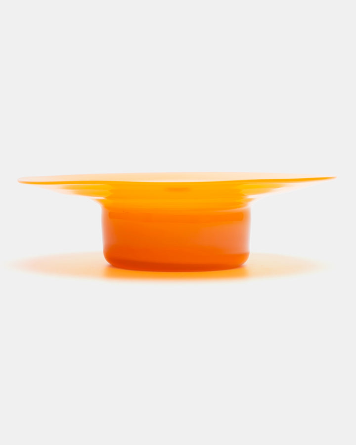 CANDLESTICK/BOWL(ORANGE) H1799