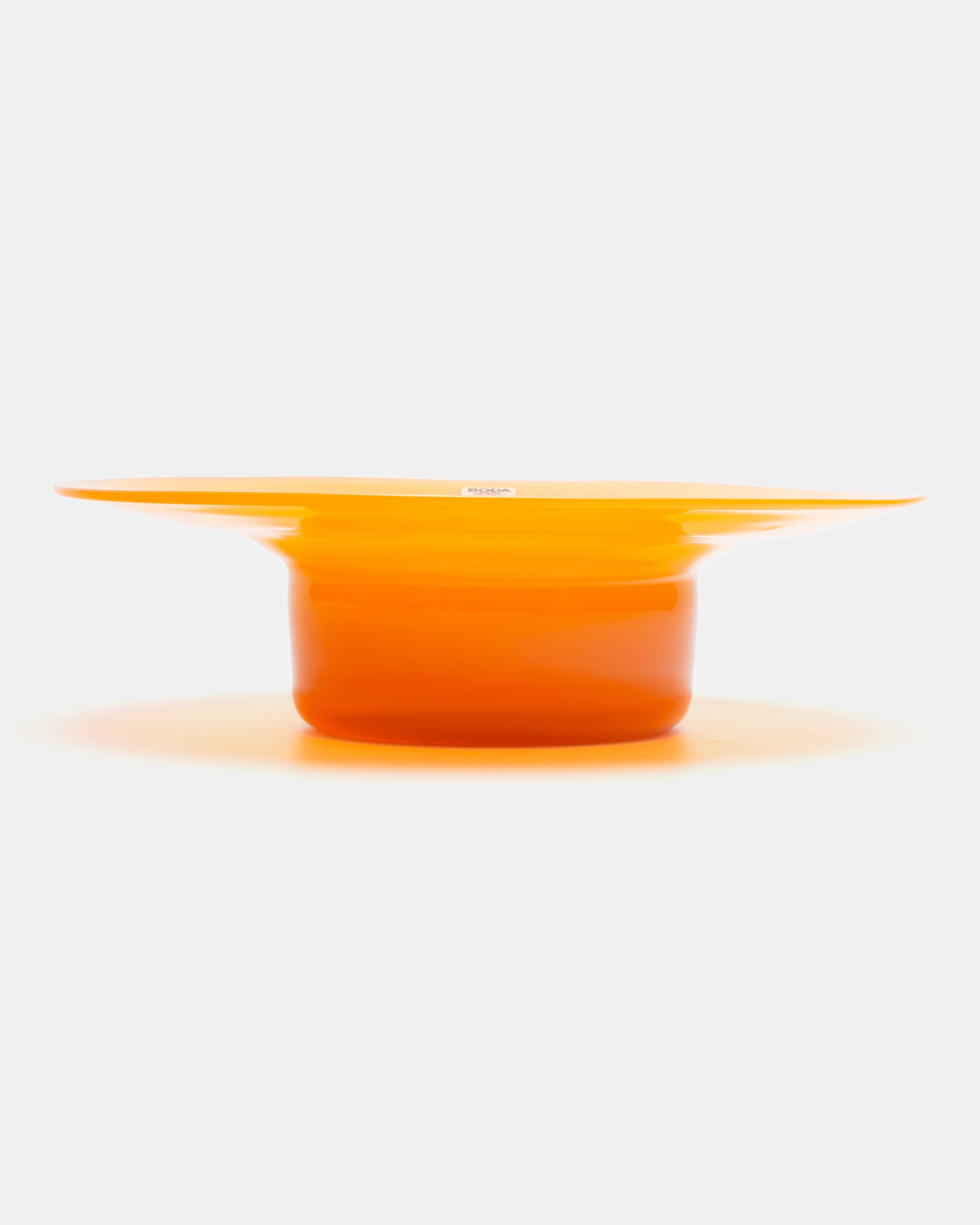 ERIK HÖGLUND | CANDLESTICK/BOWL(ORANGE) H1799 | BODA – ELEPHANT