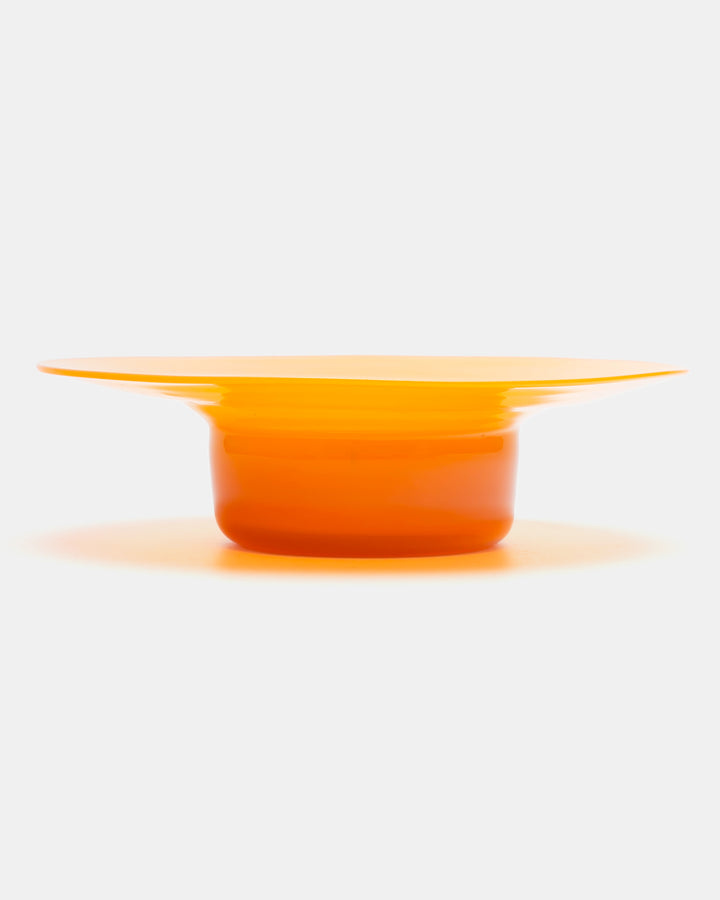 CANDLESTICK/BOWL(ORANGE) H1799