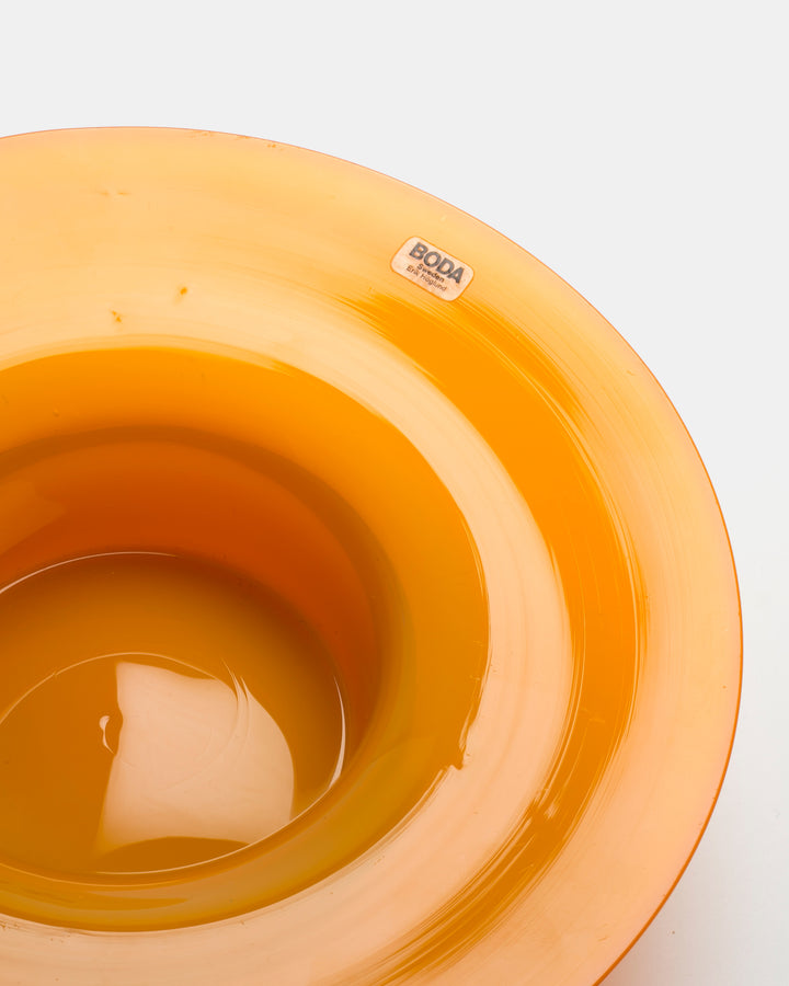 CANDLESTICK/BOWL(ORANGE) H1799