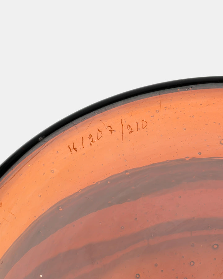 BOWL(BROWN BUBBLED) H1207