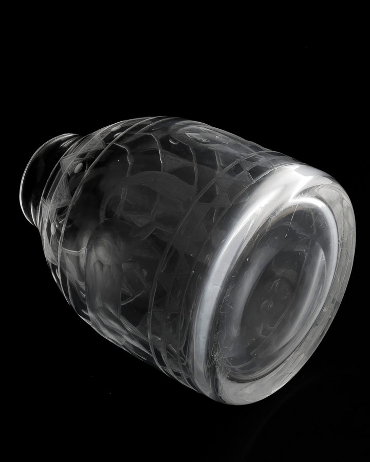 ENGRAVED VASE(CRYSTAL) H272