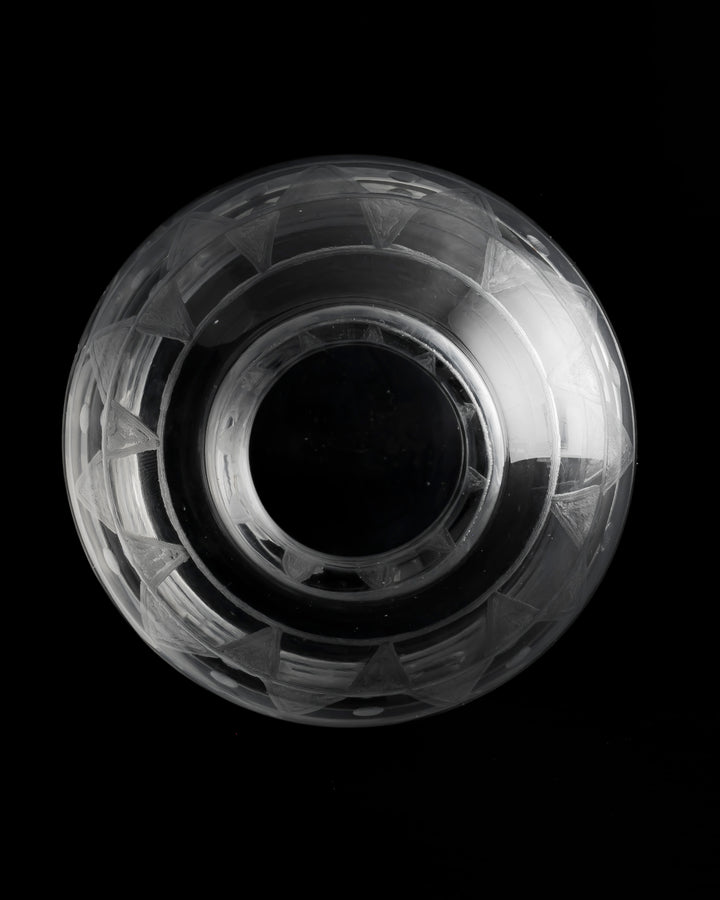 ENGRAVED VASE(CRYSTAL) H272