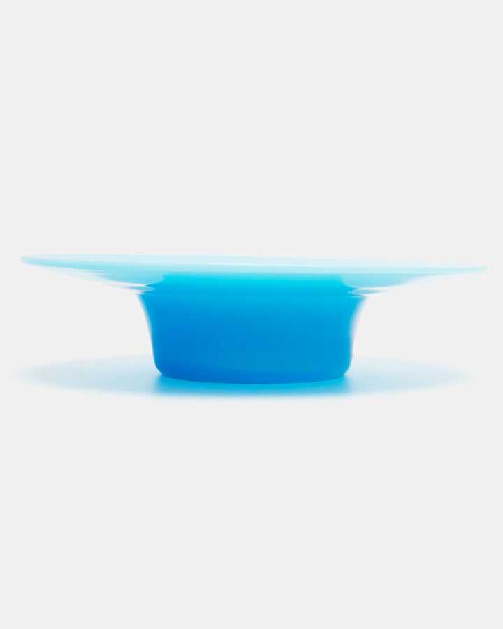 CANDLESTICK/BOWL(OPAL BLUE) H1799