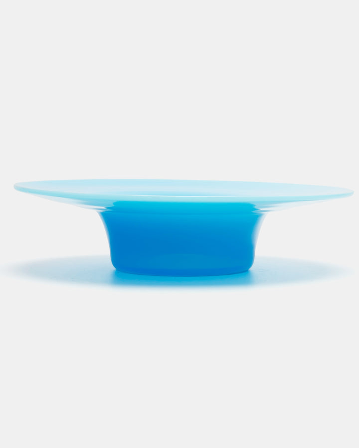CANDLESTICK/BOWL(OPAL BLUE) H1799