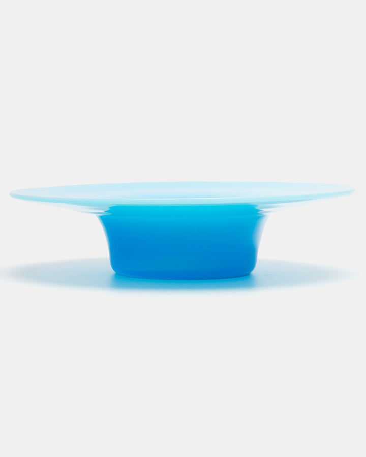 CANDLESTICK/BOWL(OPAL BLUE) H1799